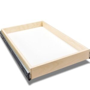 Custom Soft-Close Pull-Out Cabinet Shelf | Full Extension | 100 lb. Capacity