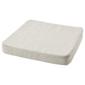 ÅKERVINDEFLY Chair cushion - beige 39/35x37x5 cm (15/14x15x2 ")