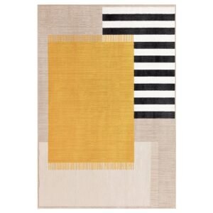 ELSYSTEM Rug, low pile - multicolour 133x195 cm (4 ' 4 "x6 ' 5 ")