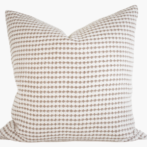 Hmong Organic Woven Pillow Cover - Ivory, Tan