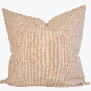 Hmong Organic Woven Stripe Pillow Cover - Tan