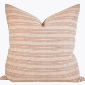 Hmong Organic Woven Striped Pillow - Sandstone