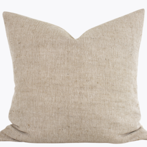 Indian Hand-loomed Woven Jute Pillow Cover - Natural