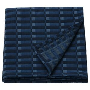 SKOGSKOVALL Bedspread - blue 160x250 cm (63x98 ")
