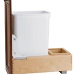 12.5-Inch Wide Classic Wood 35 Quart Pull-Out Waste Bin