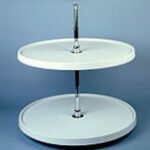 18-Inch Diameter Full Circle Two-Tier Lazy Susan