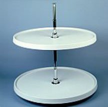 18-Inch Diameter Full Circle Two-Tier Lazy Susan