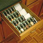 Adjustable Spice Drawer Organizer - Customizable to Fit Your Drawer