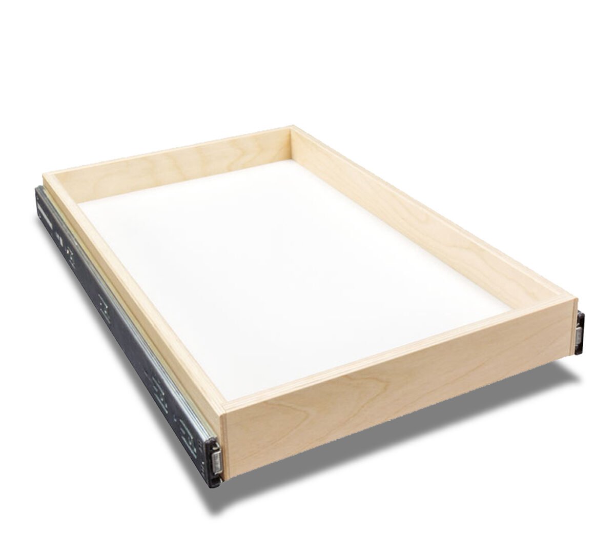 High-Quality Shelves with Smooth-Glide Ball Bearing Soft-Close Mechanism High-Quality Shelves with Smooth-Glide Ball Bearing Soft-Close Mechanism