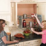 Pull-Down Shelving System for Wall Cabinets