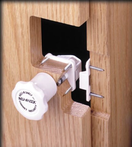 Security System for Cabinets Featuring 5 Locks and 2 Keys