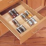 Wooden Spice Drawer Organizer